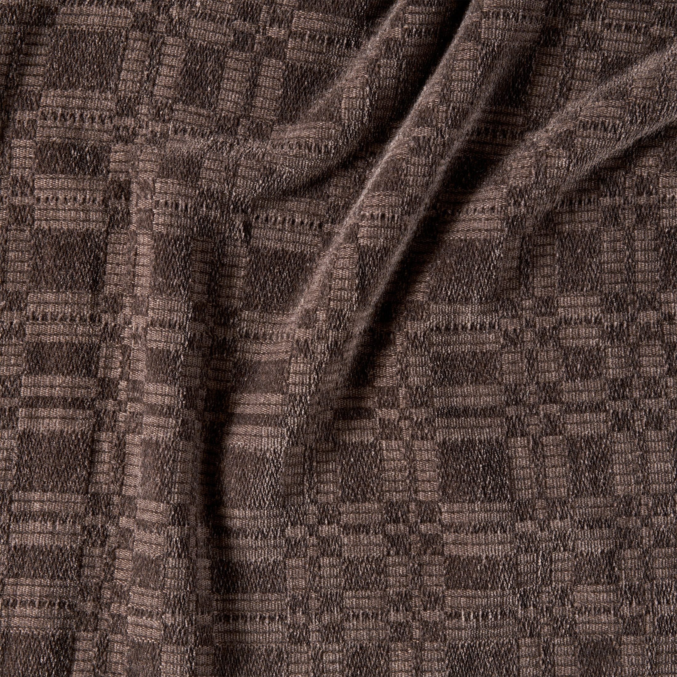 Better Homes & Gardens Brown Basket Chenille Woven 50x72' Throw
