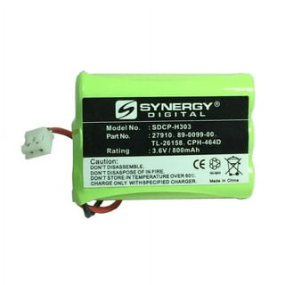 Power Gear Rechargeable Cordless Phone Battery, 3.6V, 600 mAh