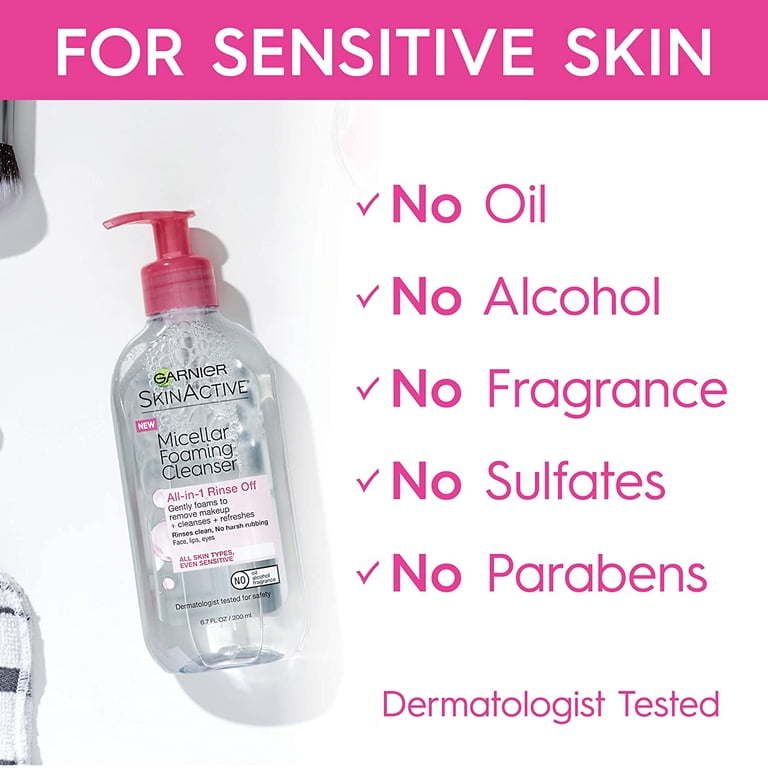 Garnier SkinActive Micellar Foaming Cleanser, 6.7 fl oz photo 4