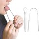 thumbnail image 1 of cepillos raspadores de lengua de acero inoxidable para limpieza bucal., 1 of 4