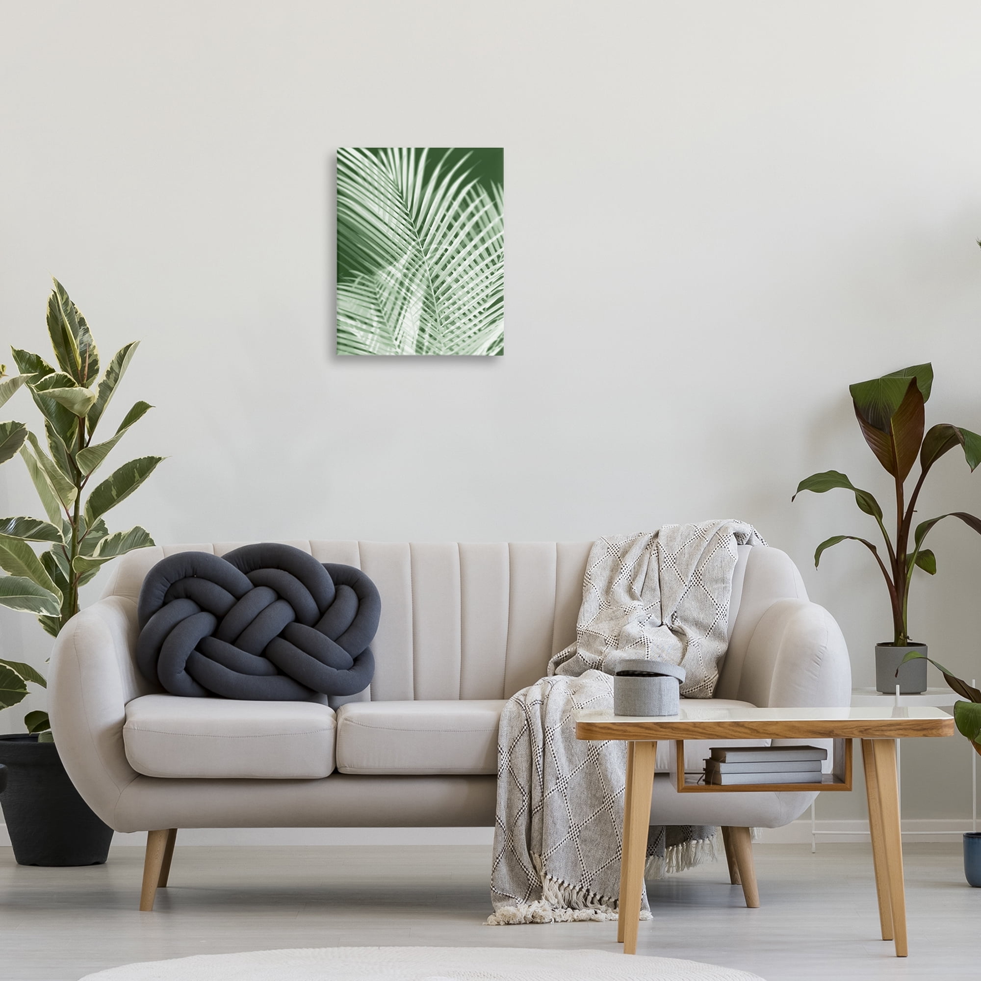 Stupell Industries Green Palm Leaves Botanical & Floral Painting Gallery Wrapped Canvas Art Print Wall Art, 16 x 20