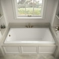 thumbnail image 3 of Streamline N-4380-754-BGL 72 in. x 36 in. Acrylic Soaking Drop-In Bathtub in Glossy White, With External Drain in Brushed Gold, 3 of 12