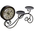 thumbnail image 1 of Horloge de TABLE SCROLLWORK & Porte-Bougie, 1 of 2