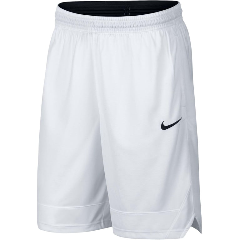 AJ3914-100 NIKE DRI-FIT ICON MEN'S SHORTS WHITE/BLACK SIZE L