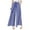 Blue, variant on vigerkar Women's Plaid Wide Leg Culotte Pants Gingham High Elastic Waisted Cropped Palazzo Pants with Pockets Green, M