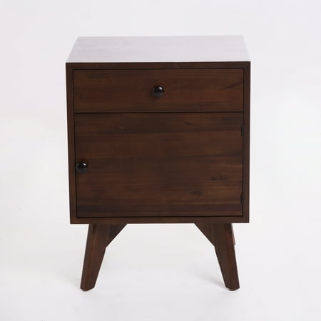 - Cherwood Finished Acacia Wood Cabinet, Walnut