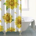 thumbnail image 4 of Waterproof Cute Sunflower Colorful Shower Curtain 72x72 Inch Boho Style Polyester Unique Shower Curtain for Bathroom Hotel Home Decor with 12 Plastic Hooks, 4 of 5