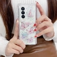 thumbnail image 3 of for Samsung Galaxy Z Fold 7 Bling Case, Shockproof Glitter Crystal Clear Cute Sparkle Soft TPU Bumper PC Protective Phone Cover for Women Girls for Samsung Galaxy Fold 7 5G, Pink Butterfly, 3 of 7