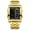Gold- Black, variant on Fashionable men's creative steel - band electronic watch with dual - movement, multi - function, waterproof, designed for male students