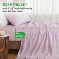 thumbnail image 5 of Gogreen 3PC Deep Pocket Twin Sheet Set Fit 14", Breathable Microfiber Super Soft Twin Size Sheet Set, Luxury Hotel Style Home Decor Twin Bed Sheet Set, Gift for Women, Men, 5 of 12