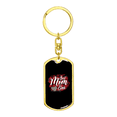 thumbnail image 4 of Best Mom Ever Heart Stainless Steel or 18k Gold Premium Swivel Dog Tag Keychain, 4 of 16