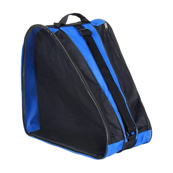 Baoblaze Roller Skate Carrier Bag Mesh Pockets Tote Ice Skate Bag for Kids Boys Women Blue
