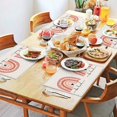 thumbnail image 4 of Placemats Set Of 4 Linen Non Slip Table Mats Colorful Rainbow Cute Dinner Mats for Dining Table Kitchen, 4 of 6