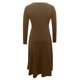 thumbnail image 5 of ICHUANYI Clearance Fashion Women Sexy Three Quarter Sleeve Backless Lace Patchwork Evening Long Dress(Brown, S) ICHUANYI WER2023080909701, 5 of 5