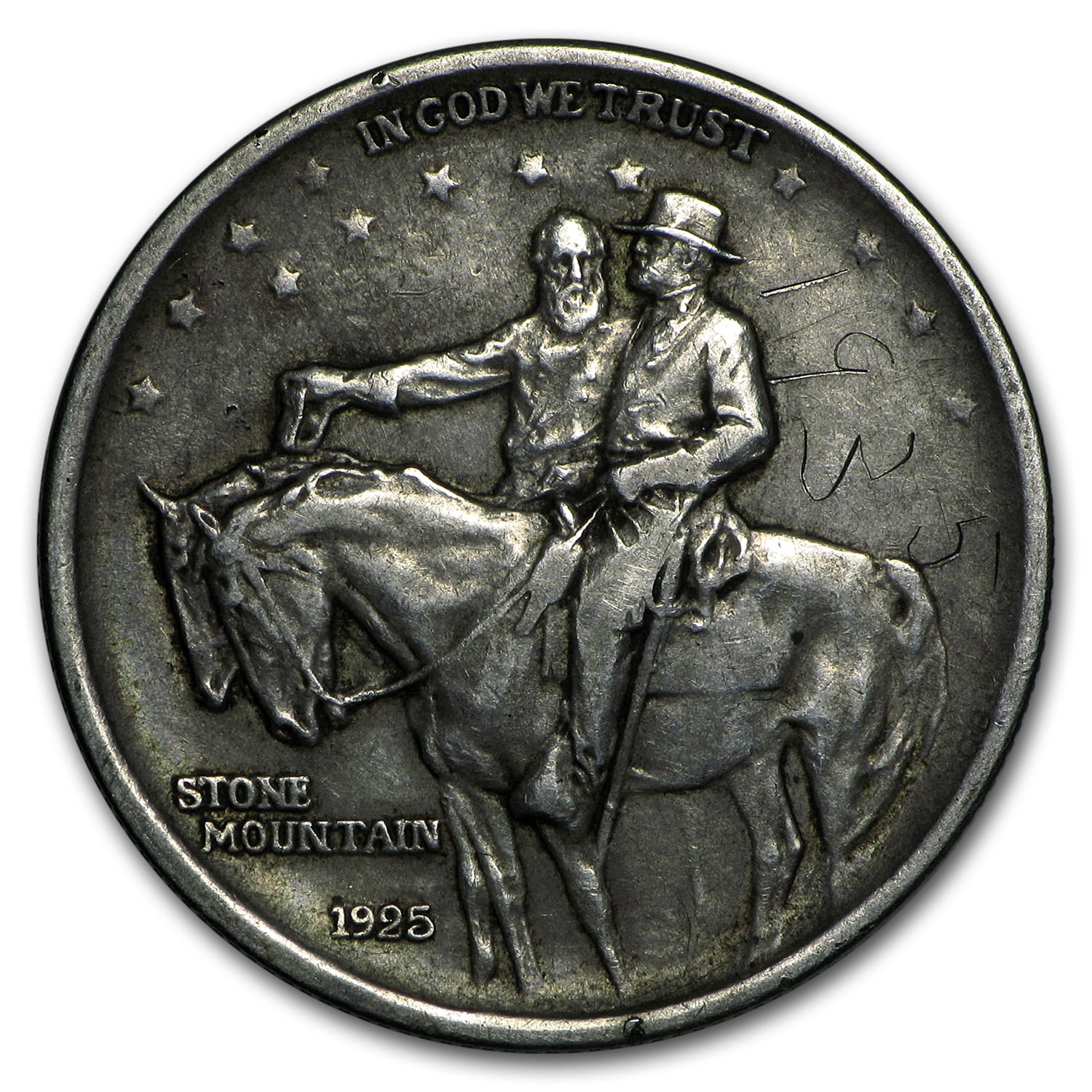 【銀貨】USA 1925 ストーン マウンテン ハーフダラー 本物 希少 302 銀貨】USA 1925 ストーン マウンテン ハーフダラー 本物 希少