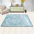 thumbnail image 2 of SKYSONIC Hello Winter Wreath Non-Slip Area Rug, Floor Carpet Comfort Floor Mats Decor for Indoor Front Porch Living Room Bedroom Kitchen, 36"x24", 2 of 5