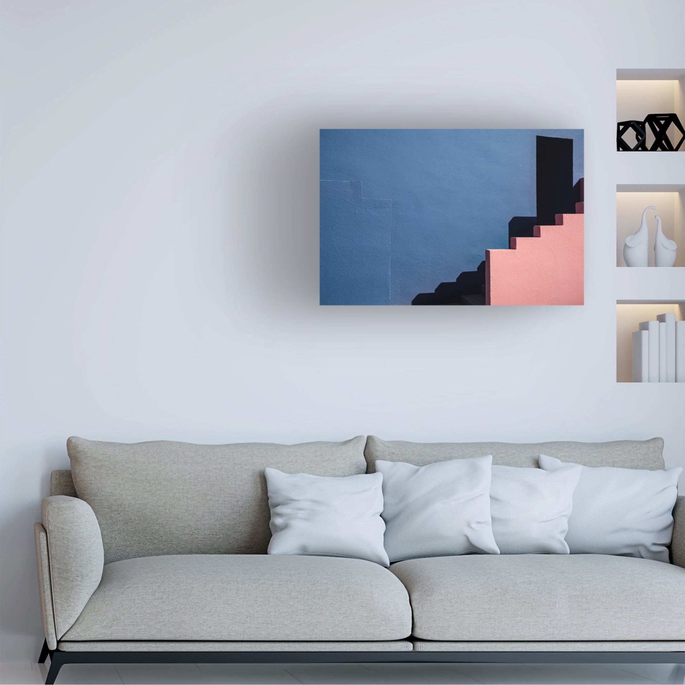 Trademark Fine Art Linda Wride Muralla Roja 3 Canvas Wall Art