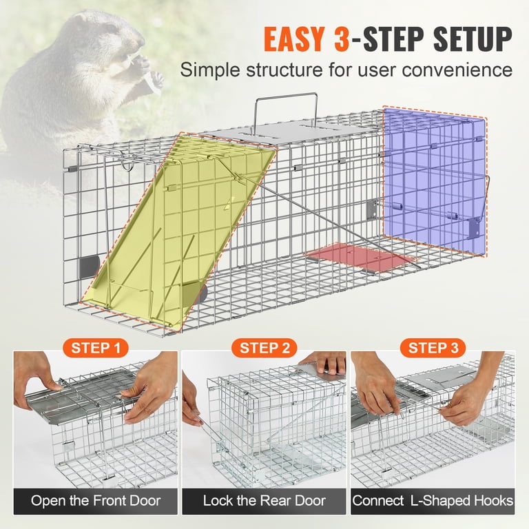 KFFKFF Live Capture Animal Trap, Dimensions 24