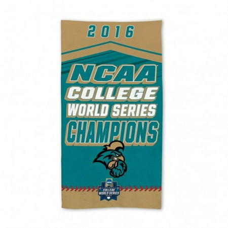Champs Locker Room Bottle - Coastal Carolina Chanticleers 2016 Baseball CWS Champs Locker Room Bench Towel