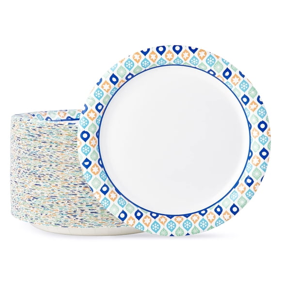 Platos de papel MUCHII, 10 pulgadas, 120 unidades, a granel, para fiestas