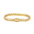 thumbnail image 1 of 14k Yellow Gold Oval Weaved Mens Bracelet, 8.25", 1 of 1