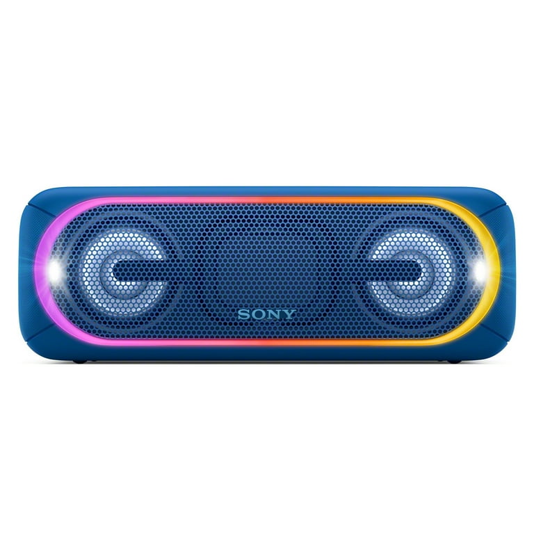 SONY - 美品◯SONY Bluetooth スピーカー SRS-XB40 ブルー 光と音を操ってDJ気分に浸れるワイヤレスポータブルスピーカー