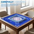 thumbnail image 3 of Threns Mahjong Mat with Rules, 31.5 Inch Square Mahjong Mats for Table, Quiet Noise Reduction Table Mat with Black Carrying Bag for Poker, Board Games, Tiles Game and Dominoes, 3 of 8