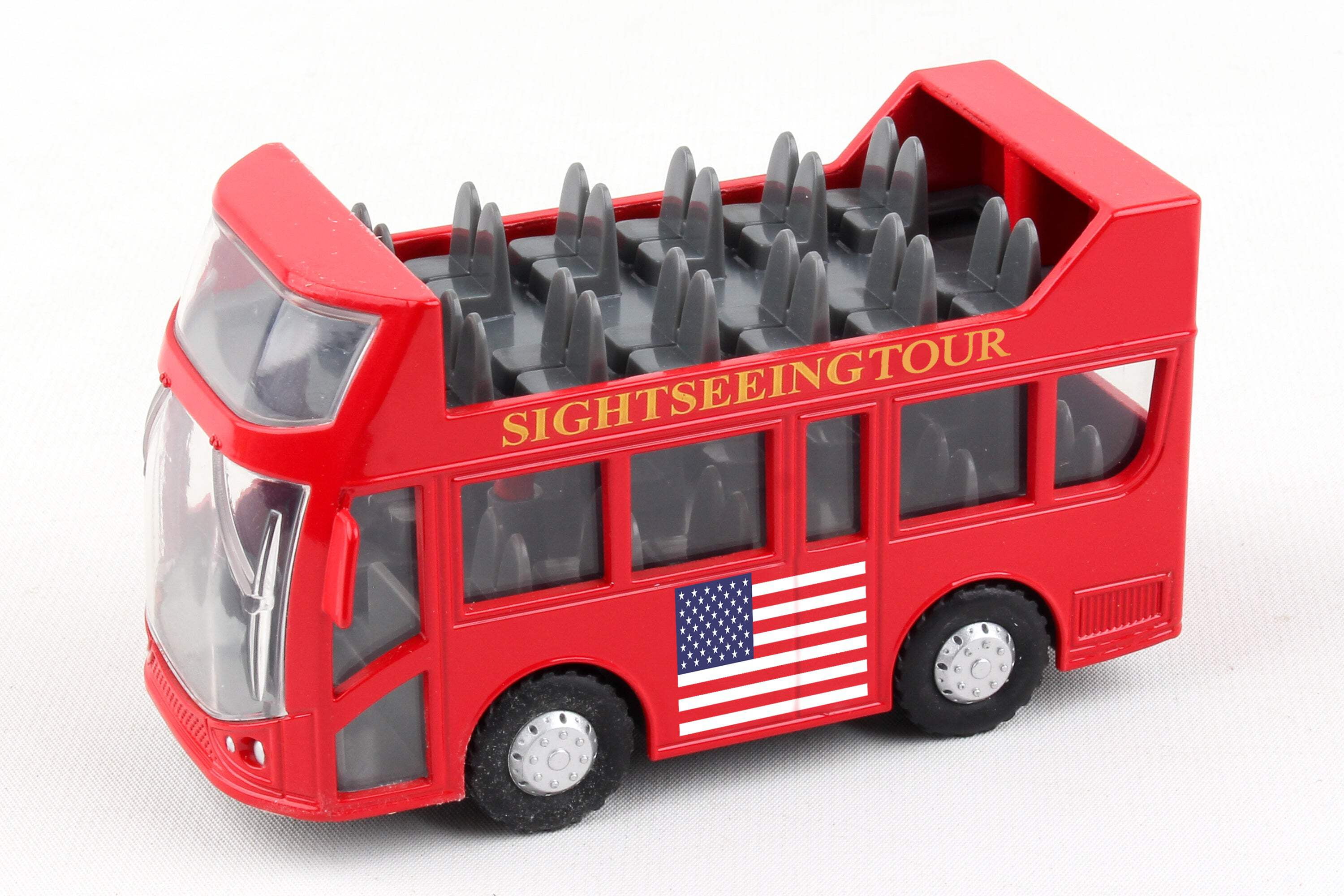 Lil Truckers LT750 Double Decker Bus Toy - Walmart.com