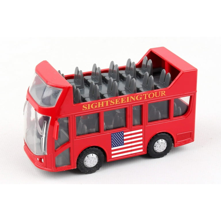 Lil Truckers LT750 Double Decker Bus Toy - Walmart.com