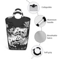 thumbnail image 2 of DouZhe 50L Rectangular Laundry Basket, Retro Splash Ink Gamepad Prints Waterproof Foldable Laundry Hamper with Aluminum Handles, 2 of 6