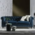 thumbnail image 2 of Madison Home USA Tufted  Leather Chesterfield Sofa, 2 of 6