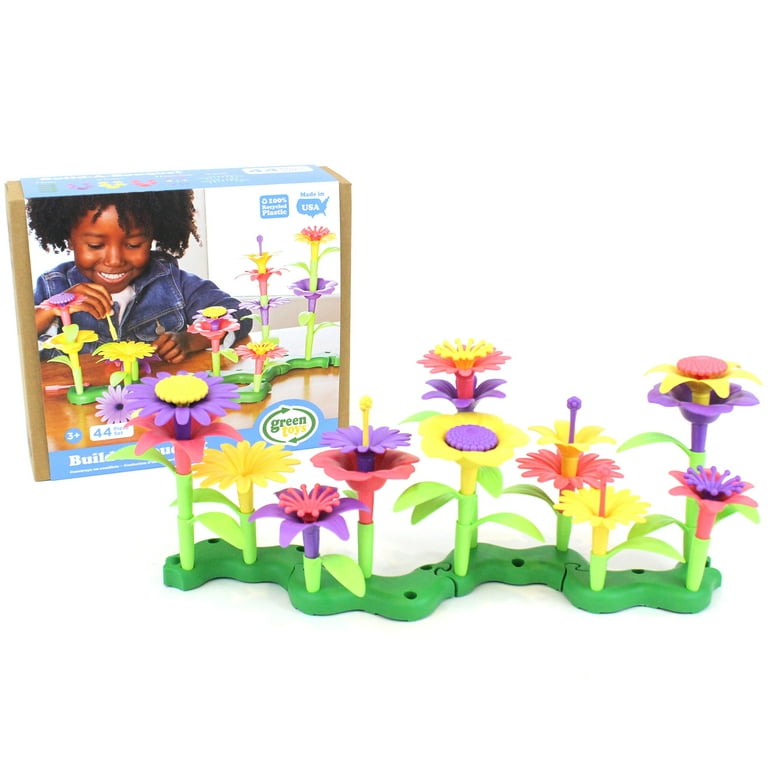 Green Toys: Build-A-Bouquet 44pc Mix Match Floral Toy Craft