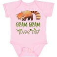 thumbnail image 3 of Inktastic Gram Gram Loves Me Cute Red Panda Boys or Girls Baby Bodysuit, 3 of 5