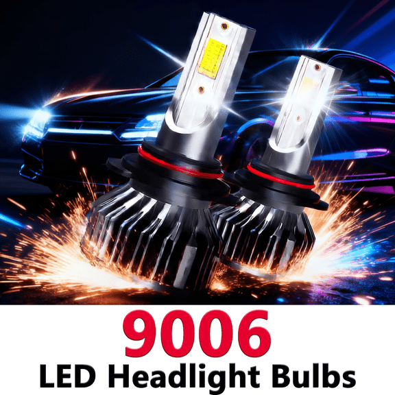 9006 LED Headlight Bulb For 2001-2002 Chevrolet Silverado 2500 HD,Standard High Beam or Low Beam,9006/HB4 White Headlight Bulbs,High Brightness Headlight Bulb, Pack of 2