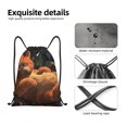 thumbnail image 4 of Pofeuu Garfield for Water-Resistant 210D Drawstring Bag Compact Foldable Design Gym Yoga Travel Essentials Lightweight Carryall-Small, 4 of 6