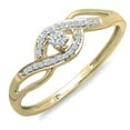 thumbnail image 1 of Dazzlingrock Collection 0.15 Carat (ctw) 14k Round Cut Diamond Ladies Engagement Bridal Promise Ring, Yellow Gold, Size 9, 1 of 5