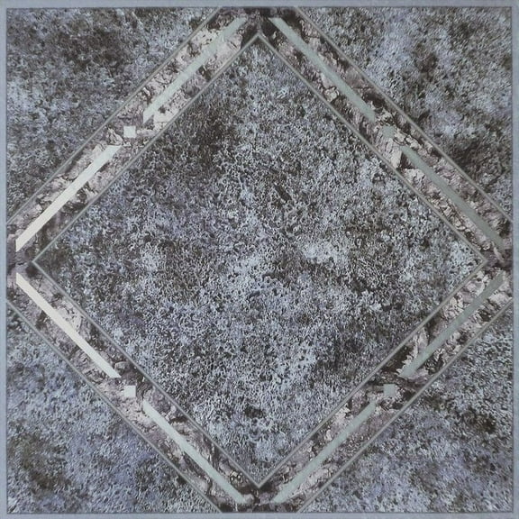 Mosaico Clasico Metallic Marble Diamond 12x12 Self Adhesive Vinyl Floor Tile - 20 Tiles/20 sq. ft.