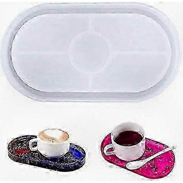 2025 New Dish Resin Mold Silicone for Epoxy Clay Coaster Making - DIY Craft Mould