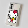 thumbnail image 1 of Bonita funda de teléfono de hello kitty cat para Samsung Galaxy Note 20 Ultra 10 Plus 8 9 S21 S22 Ultra S20 FE S22, silicona suave de lujo Fivean LED, 1 of 2
