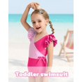 thumbnail image 2 of Traje de baño Mioglrie para niñas, de una sola pieza, color rosa, 2T-6T, 2 of 5