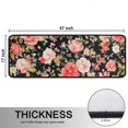 thumbnail image 5 of Kitchen Rugs Sets Of 2,Pioneer Flower Floral Print Pattern Anti Fatigue Kitchen Mat Rugs Non Slip Washable,Decorative Kitchen Floor Mats for Kitchen,Sink,Laundry,17"x47"+17"x47", 5 of 5