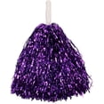 thumbnail image 3 of El pompón de animadora de color morado con brillo metálico. En todos los colores., 3 of 5
