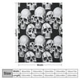 thumbnail image 4 of ARISTURING Skull Fuzzy Sofa Throw Blanket Flannel Super Soft Warm Bedspread Home Decor All Season for Bed Couch Living Room Large, 4 of 6