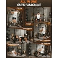 thumbnail image 2 of CazToi Multi-Functional Smith Machine with Lat-Pull Down System, Weight Bar, Landmine and More Attachments, 2 of 9