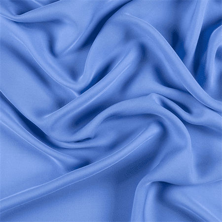 - Periwinkle Silk Double Georgette, Fabric By the Yard