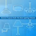 thumbnail image 4 of Great Value 18YR A19 LED Light Bulb, 11W (75W Equivalent) Dimmable Daylight E26 Medium Base, 24 Pack, 4 of 13