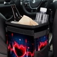 thumbnail image 6 of Electrocardiogram Foldable Car Trash Can with Lid, Leak-Proof, and Hanging Storage Bag - Car Garbage Can, Car Trash Can, Trash Can for Car, 6 of 6