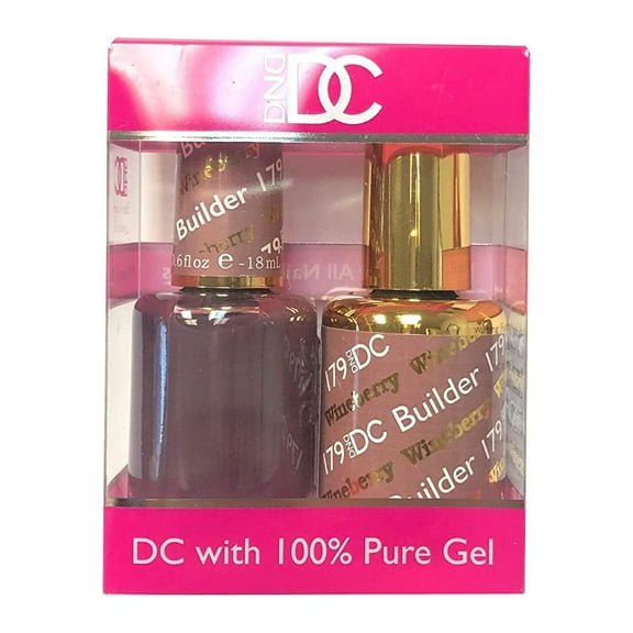 DND - DC Duo Soak off Gel & Matching nail polish - #179 Wineberry