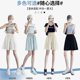 thumbnail image 4 of Ice Silk Yamamoto Women's Summer Thin A-Line Cotton Linen 5-Point Shorts, 4 of 5