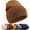 Coffee, variant on Winter Cuffed Beanie Hat, Double Layer Cotton Knit, Slouchy Fisherman Skull Cap for Ski Outdoor Unisex